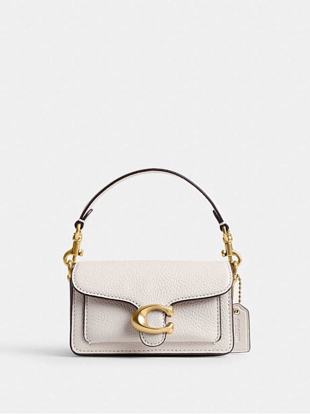 Coach Pebbled Leather Crossbody in Chalk with Gold Hardware - Picture 3 of 6